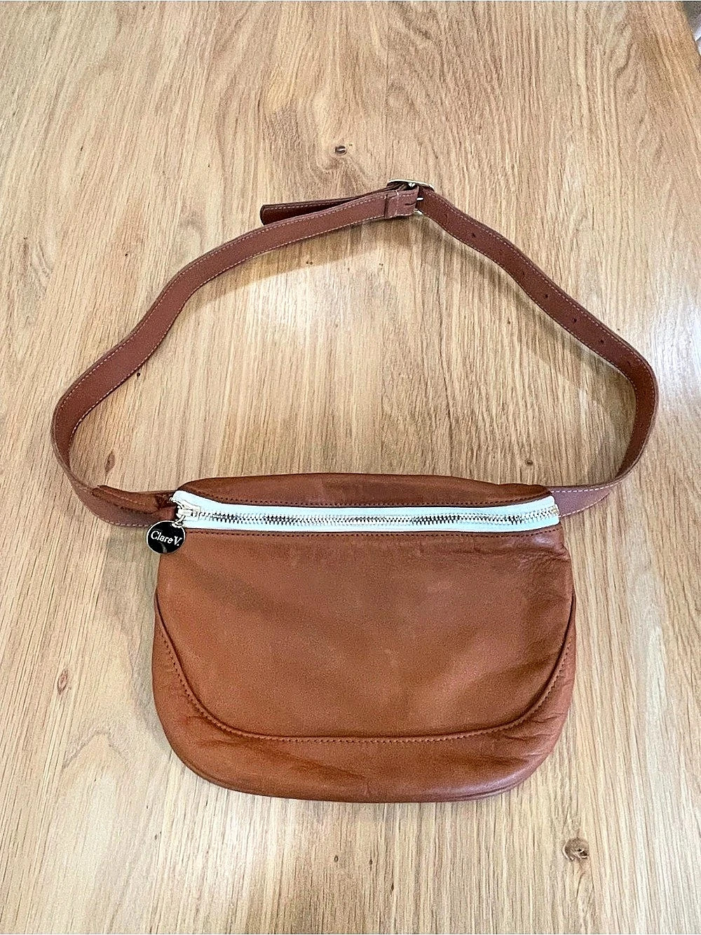 Clare V Brown Tan Leather Fanny Pack Bag
